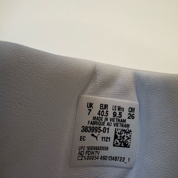 PUMA Mayze platform sneakers in white/green size 9.5 - Picture 7 of 8